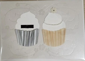 Papyrus 3D “Adorable” His & Hers Cupcakes Wedding Card - Picture 1 of 5