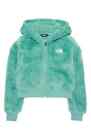 The North Face Suave Oso NF0A7UMA6R7 Hooded Girls Wasabi Sherpa Zip CLO597
