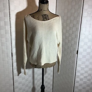 Neu mit Etikett Becca Tilly Bar LL elfenbeinfarbener Pullover Größe Small - Bild 1 von 10