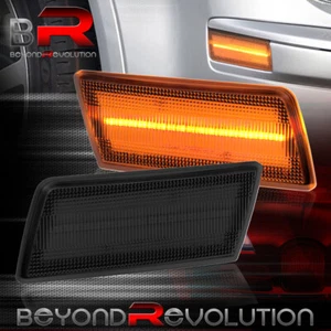 For 2005-2010 Chrysler 300/300C Srt8 Front Bumper Amber Led Smoked Side Marker - Picture 1 of 5