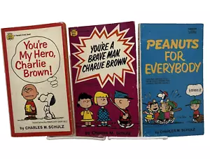 Lot of 3 Vintage Snoopy Paperbacks Charles M Schulz Peanuts Charlie Brown - Imagen 1 de 16