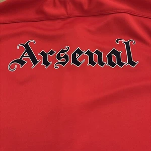 Nike FC Arsenal Herren Jacke XXL Rot Trainingsjacke Full Zip y2k Big Logo Fußball - Bild 1 von 11