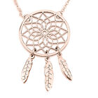 Rose Gold Plated Dreamcatcher Necklace - Boho Style Jewelry For Her- oNecklace ®