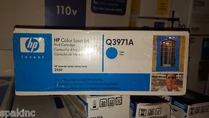 NUEVO Cartucho de tóner cian original HP Q3971A 123A 2820/2550 en plástico ENVÍO GRATUITO - Imagen 1 de 1