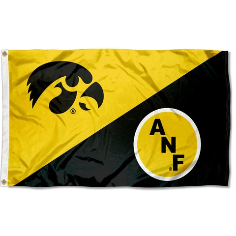 Iowa Hawkeyes America Needs Farmers ANF Flag Large 3x5 Cover