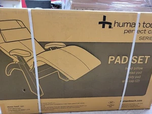 HUMAN TOUCH PC-500  PERFECT CHAIR  Pad Set Soft Sofhyde Black New  - Picture 1 of 2