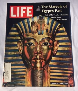 LIFE Magazine APRIL 5, 1968 THE MARVELS OF EGYPT'S PAST, KING TUT Cover - Picture 1 of 5
