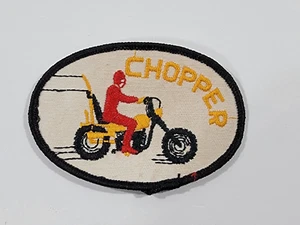 Vintage 70's Chopper Street Bike Motorcycle Cloth Embroidered Vest Jacket Patch - Picture 1 of 3