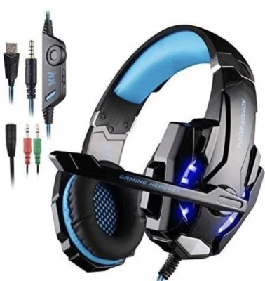 KOTION EACH G9000 Headset 3.5mm Gaming Headset with Mic: Laptop/PC/Tablet/Phone - Image 1 of 4