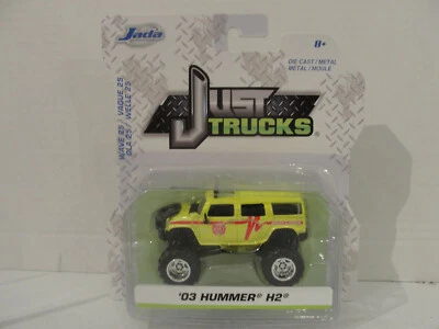 2019 JADA TOYS 1/64 SCALE JUST TRUCKS YELLOW '03 HUMMER H2 SEARCH & RESCUE - Image 1 of 2