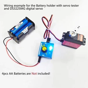 Servo-tester digital de 3 canales ESC Speed+ carcasa de soporte de batería AAB de 4 celdas - Imagen 1 de 13