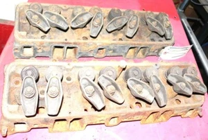 VINTAGE PAIR 2X 305 CHEVY ENGINE HEADS GM# 378450 DC: H178/G2978 USED - Picture 1 of 12