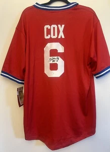 Bobby Cox Signed Atlanta Braves Jersey W/ HOF 14 Insc. JSA COA - Picture 1 of 5