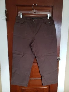 Pantalones Cortos AXCESS LIZ CLAIBORNE Para Mujer 6 Marrón Algodón Spandex Calce Urbano - Imagen 1 de 6