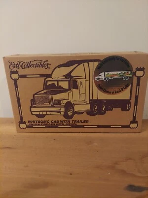 Vtg ERTL collectables White GMC Cab Trailer, Land O' Lakes 1995 Brand New # 2648 - Image 1 of 4