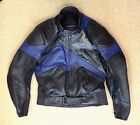 Richa Men's Size 42 Leather Motorcycle Jacket with Kevlar Detachable Liner Black