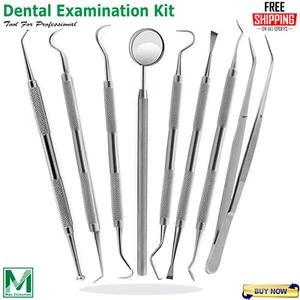 Dental Diagnostic Examination Kit Mirror Teeth Cleaning Explorer Instruments CE - Picture 1 of 10