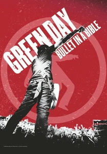 GREEN DAY FLAGGE FAHNE BULLET IN A BIBLE POSTERFLAGGE STOFF POSTER FLAG - Afbeelding 1 van 1