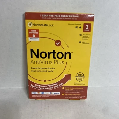 NORTON ANTIVIRUS PLUS 2020 (1 DEVICE/1 YEAR) BRAND NEW - Image 1 of 4