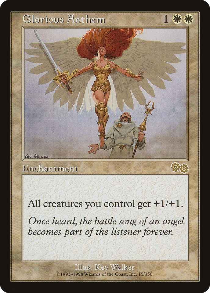 Glorious Anthem #15 (MP) Urza's Saga USG Magic MTG - Image 1 of 1