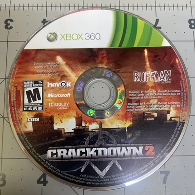 Crackdown 2, Xbox 360, Disc Only!, *Tested* - Image 1 of 2
