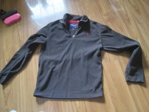 American Eagle Shirt Women's Sz S/P Brown LONG SLEEVE ZIP UP COLLAR  THICK WARM - Picture 1 of 3