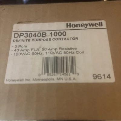 DP3040B 1000 Honeywell Contactor 3 Pole 40 Amp - Image 1 of 4