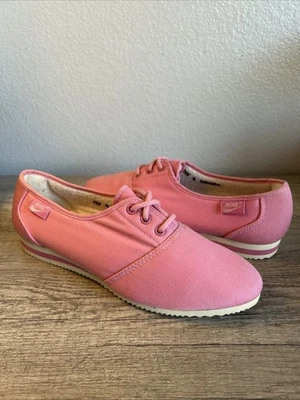 Zapatos Nike De Colección 1984 Para Mujer Talla 8 Rosa Lona Parte Superior Baja Hechos en Corea Años 80 Foto 1 de 4