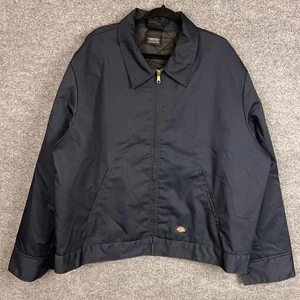 Dickies Eisenhower jacket Men's Navy Quilted Lined Work Jacket Size 2XL - Picture 1 of 11