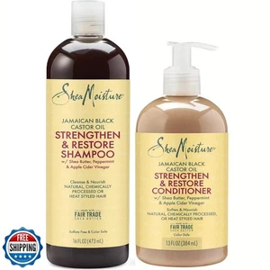 Shea Moisture Jamaican Black Castor Oil Clarifying Shampoo and Conditioner - - Picture 1 of 5