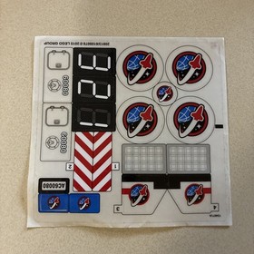 New LEGO Sticker Sheet Only 60080 Spaceport City Space Exploration