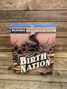The Birth of a Nation (Blu-ray, 1915) DW Griffith Kino Lorber w/ Rare Slipcover - Foto 1 di 12