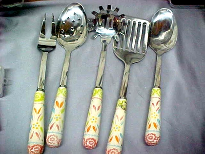 Juego de utensilios para servir de colección Temp-tations de Tara juego de servir 5 piezas en muy buena condición envío gratuito Foto 1 de 4