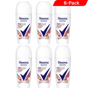 6 x Rexona Deodorant Women Roll-On 50ml Uplifting Fresh 72h Advanced Protection - Picture 1 of 2