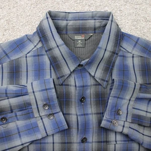 Royal Robbins Shirt Mens Medium Blue Regular Fit Polyester/Modal Rayon L/S - Picture 1 of 15