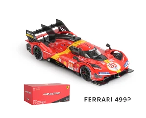 Cubierta acrílica modelo coche fundido a presión Bburago 1:43 Ferrari 499P 24th Le Mans + base - Imagen 1 de 7