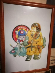 Dr. Slump Arale-chan Aviation Illustration Poster A4 with Frame collection l22 - Picture 1 of 6