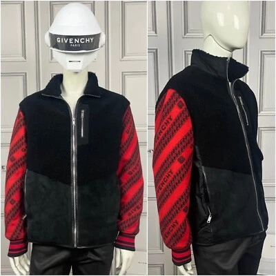 Rare & Gorgeous Givenchy AW20 Shearling Nylon Wool Logo Bomber Jacket Prototype - Image 1 of 4