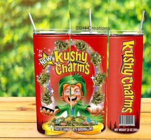 1- 20 oz Kushy Charms theme Insulated Tumbler - Picture 1 of 1