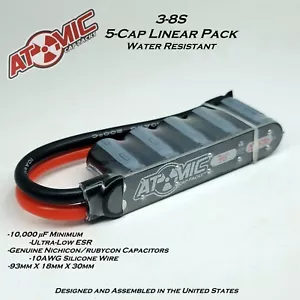 ATOMIC Linear RC Cap Pack /ESC Pack / 3-8S / 10,000uF Minimum / 35V / USA - Picture 1 of 7