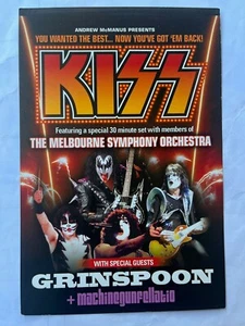 Kiss with the Melbourne Symphony Orchestra Tour Australia Promo Card - Picture 1 of 2