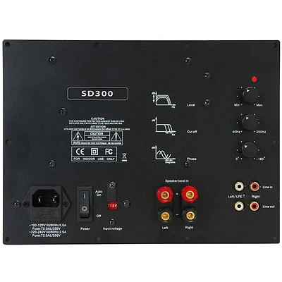 Módulo amplificador subwoofer Yung SD300 300W clase D sin refuerzo Foto 1 de 2