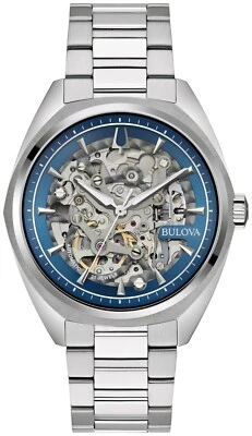 Bulova Mens Classic Automatic Skeleton Silver Stainless Steel Watch 41 MM 96A292 - Image 1 of 4