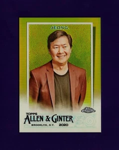 2020 Topps Allen & Ginter Chrome Gold Refractor 09/50 #167 Ken Jeong RC - Picture 1 of 2