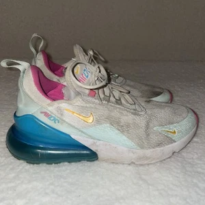 Nike Air Max 270 Pastel White Pink Blue CJ0568-100 Women's Size 8 - Picture 1 of 20