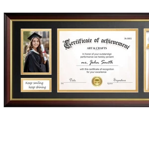 Premium Wall-Mount Diploma Frame with Tassel Holder & HD Glass - Graduation 2025 - Picture 1 of 9