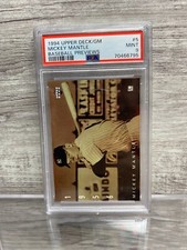 1994 Upper Deck GM Mickey Mantle PSA Mint 9 Baseball Card #5 MLB HOF