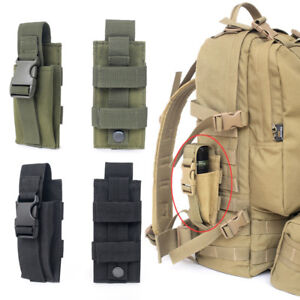 Tactical Single Pistol Magazine Pouch Bags Sheath Hunting Ammo Camo Bag