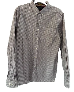 Cactus Man Slim Fit Long Sleeve Button Front Tiny Floral Dress Shirt XL X-Large - Picture 1 of 11