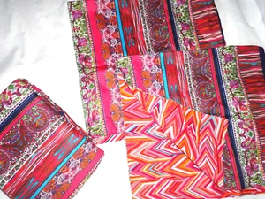 NATORI JOSE BOHEMIAN RED PURPLE PAISLEY (3PC CALIFORNIA KING/KING MINI DUVET SET - Picture 1 of 10